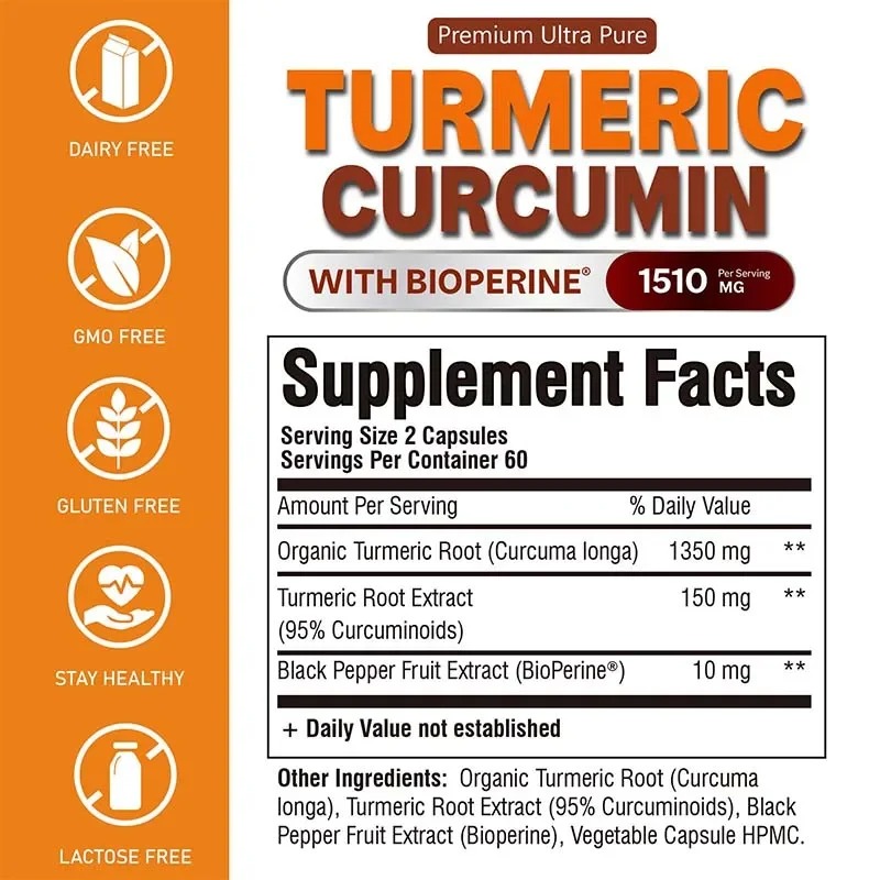 แคปซูลขมิ้นเคอร์คูมิน - ส่งเสร - Turmeric Curcumin Capsule บทวิจารณ์และราคา