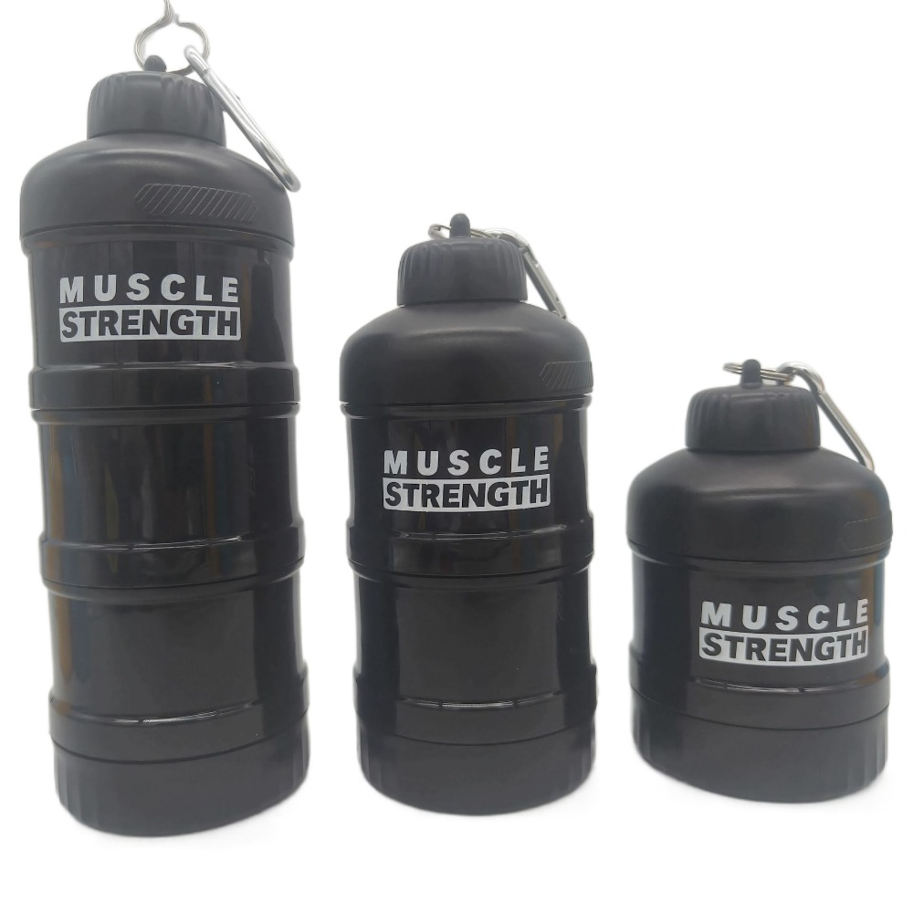 กล่องใส่ผงโปรตีนแบบพกพา2/3ชั้น - Nutrition And Fitness บทวิจารณ์และราคา